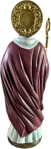 12" inch San Cipriano Saint Cyprian Statue Figurine - Holy Figurine Magician Mago Santo St House Warming Gifts for Home Decor in Saudi Arabia