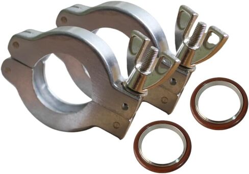 KF25 Clamp Clamp Clamp + KF حلقة تركز على الفولاذ المقاوم للصدأ مع حلقة O (حزمة 2) in Kuwait