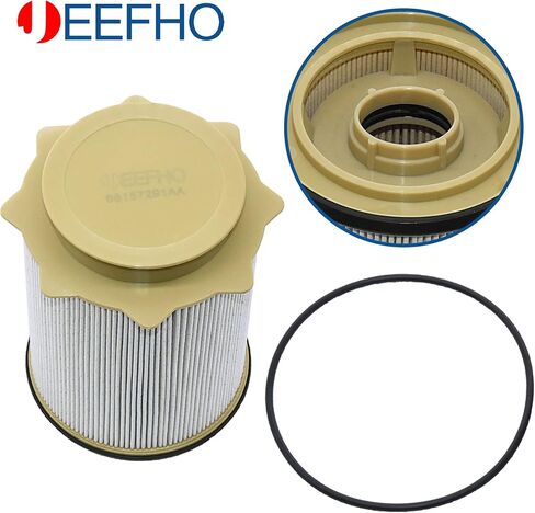 Fuel Filter with O-ring Compatible with 2010-2021 Dodge Ram 2500 3500 4500 5500 6.7L Turbo Cummins Diesel Engines, Replaces# 68065608AA, 68157291AA in Saudi Arabia