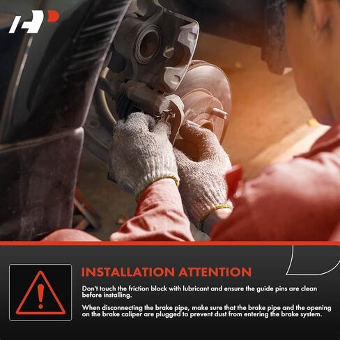 A-Premium Disc-Disciper Assembly متوافق مع طرازات Cadillac و Chevy-Camaro 2016 ، ATS 2013-2019 ، CT6 2016-2020 ، CTS 2015-2019-السائق الأمامي والركاب in Saudi Arabia