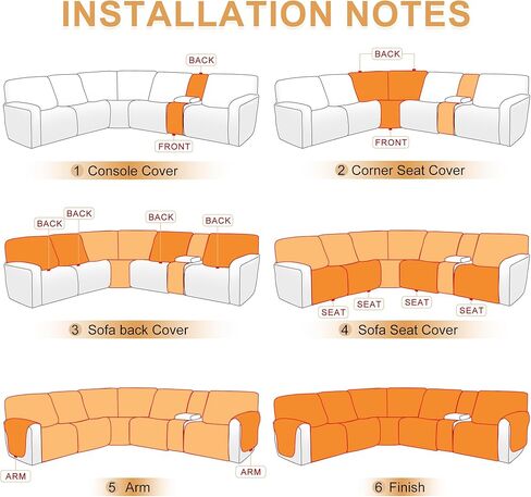 Hdcaxkj Reclining الأريكة المقطعية يغطي مخملية L غطاء الأريكة المقطعية القابلة للغسل قابلة للغسل زاوية زاوية ناعمة مع قاع مرنة غير انزلاق (5 مقعد و 2 وحدة تحكم متوسطة ، رمادي هواء) in Saudi Arabia