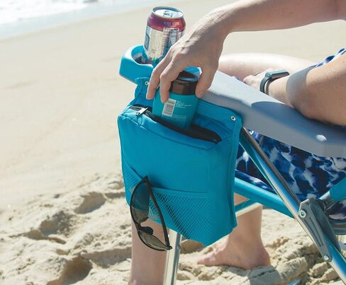Rio Beach 2-Pack 17" Extended Height 4-Position Folding Beach Chair, Bright Blue in Saudi Arabia