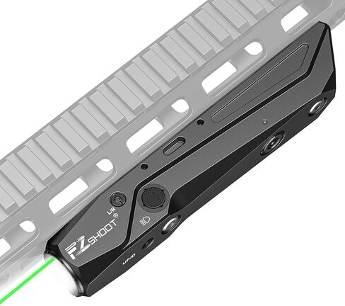 EZshoot 1700 Lumens Tactical Laser Light Combo for Rifle with Magnetic Rechargeable, Rifle Light Rechargeable Compatible with Picatinny and M-Rail, Rifle Flashlight for Home Defense, Hunting in Kuwait