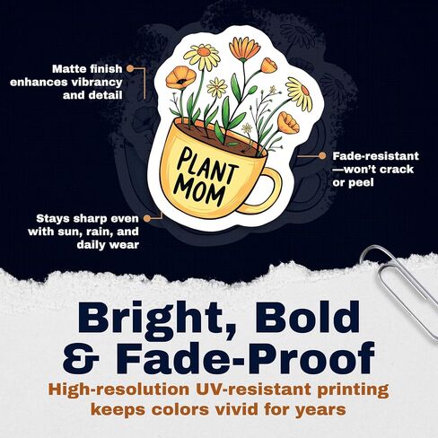 Plant Mom Magnets Magnet - 2 Pack - 5 Inches - for Cars, Fridges, Toolboxes - PLDFMAG09465 in Saudi Arabia
