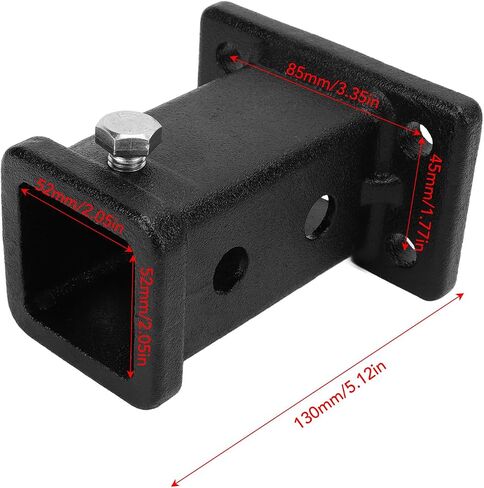 Bolt on Hitch Receiver Tube,2in Bolt on Receiver Tube Trailer Hitch Receiver Adapter Universal for Pickup Trucks in Saudi Arabia