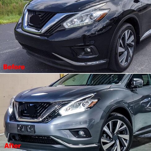 Front License Plate Frame Mounting Bracket Tag Holder Textured Black Fits for 2015 2016 2017 2018 Nissan Murano Replace 962105AA0A NI1068127 in Saudi Arabia