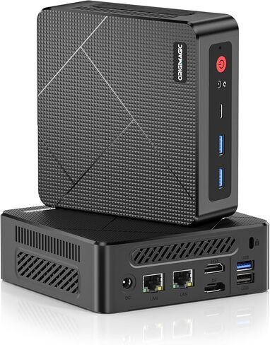 C4 Mini PC AMD Ryzen 5 3550H(Up to 3.7Ghz), 16GB DDR4 RAM 512GB M.2 NVMe SSD Mini Desktop Computers Radeon Vega 8, Triple Display, Dual RJ45 LAN, Wi-Fi 5, USB 3.2, BT 5.0 in Saudi Arabia