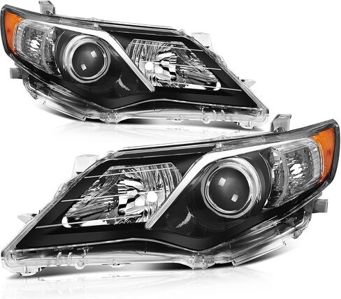 مجموعة المصباح مع مشروع ل Toyota Camry 2012-2014 Black Housing Amber Refferect in Saudi Arabia