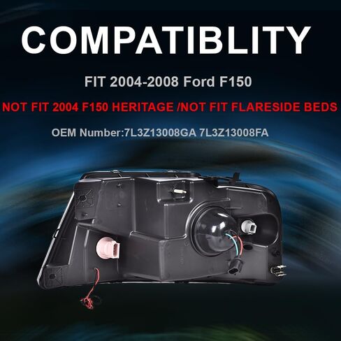 PIT66 مجموعة الأمامية مجموعة مع مصابيح المصد إشارة الزاوية ، متوافقة مع 1992-1996 FORD F150 F250 F350 BRONCO in Saudi Arabia