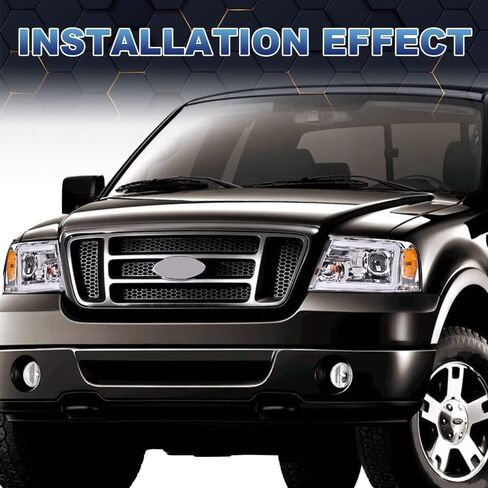 PIT66 مجموعة الأمامية مجموعة مع مصابيح المصد إشارة الزاوية ، متوافقة مع 1992-1996 FORD F150 F250 F350 BRONCO in Saudi Arabia