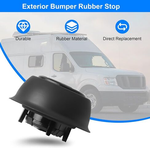 توقف مطاط المصد الخارجي 90878-1PA1A متوافق مع Nissan NV1500 NV2500 NV3500 الخلفية اليسرى أو اليمين 2012-2021 in Kuwait