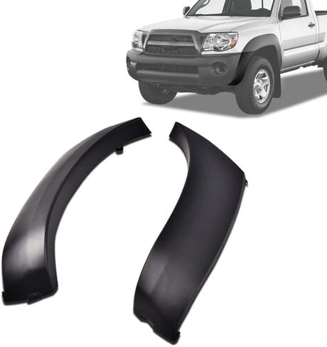 Front Primed End Caps Bumper End Cover, Compatible with Toyota Tacoma 2005-2011 Base, Pre Runner Models, 2PCS in Saudi Arabia