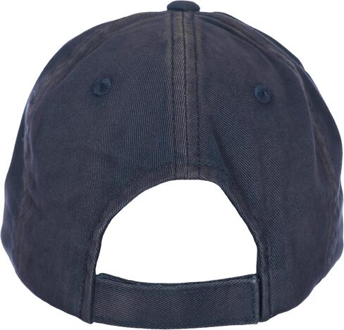 Men's Ford Mustang Tri-Bar Pony Logo Cap Distressed Navy Blue Hat, 0-8 in Saudi Arabia