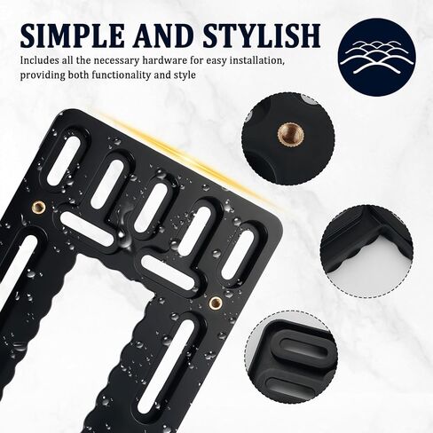 Front License Plate Frames Kit,Stainless Steel License Plate Cover with Mounting Hardware for Plates Secure Fixing and Car Decorations,Universal Front Licenses Plates Holder (Black) in Saudi Arabia