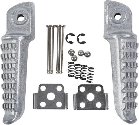 Green-L Passenger Footpegs Rear Footrest Bracket Fit for Kawasaki Ninja ZX6R 2009-2024 ZX636 2013-2024 ZX10R 2008-2010 (Sand Black) in Kuwait