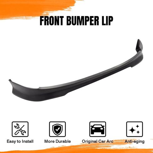 Front Bumper Lip Spoiler, Compatible with 2008-2010 BMW E60 5-Series LCI Facelift Model (Not Fit M Tech Or M Bumpers), PU Unpainted C Style Add-on Front Splitter Air Dam Chin Protector in Saudi Arabia