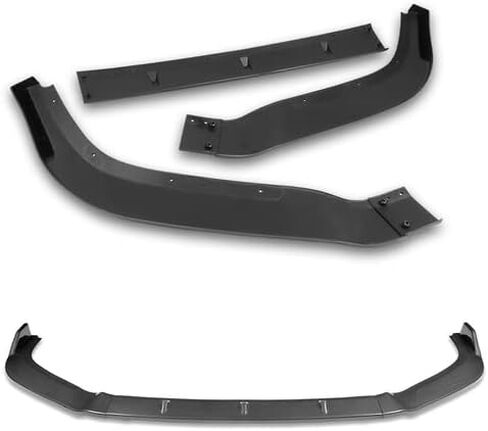 3 Pieces Front Bumper Lip Spoiler Splitter Side Body Kit Trim Protection Compatible with 2013-2015 Nissan Altima Sedan 4DR, 2014 (Painted Black) in Saudi Arabia