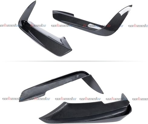 5Pcs Front Lip & Light Frame Compatible with 2012-2018 F30 F31 Base 3 Series (M Tech/M Sport Only), Air Dam Spoiler Lower Chin Fits for Sedan, Protection Body Part (Carbon Fiber Pattern) in Saudi Arabia