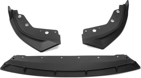 FreeMotor802 الأمامي المصد الشفة ، تناسب 2023-2025 BMW G20 3-Series LCI (M Sport Package) و M340i ، Ikon Style Matte Black PP 3PCS ADD ON AIR DAM Front Chin Splitter Lower in Saudi Arabia