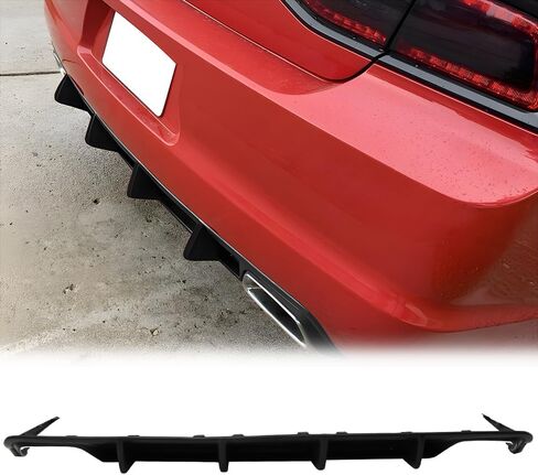 الشفة الناشئة الخلفية الناشئة ، متوافقة مع شاحن Dodge 2011-2014 ، فلك الشفة السفلية السوداء على نمط MDP الأسود ، 3 قطع in Saudi Arabia