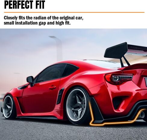 الشفة الناشئة الخلفية الناشئة ، متوافقة مع شاحن Dodge 2011-2014 ، فلك الشفة السفلية السوداء على نمط MDP الأسود ، 3 قطع in Saudi Arabia