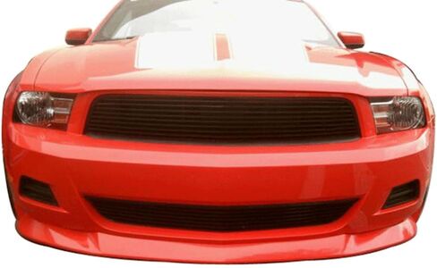 Front Bumper Lip Compatible With 2010-2012 Ford Mustang V6, S Style PU Black Front Lip Spoiler Splitter by IKON MOTORSPORTS, 2011 in Saudi Arabia