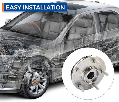 Parod 512493 زوج من 2 من محور العجلة الخلفي ومجموعة المحامل متوافقة مع 2012-2016 Chrysler Town & Country ، 2012-2020 Dodge Grand Caravan ، 2012-2015 RAM C/V ، 2012-2013 VW Routan w/ABS in Saudi Arabia
