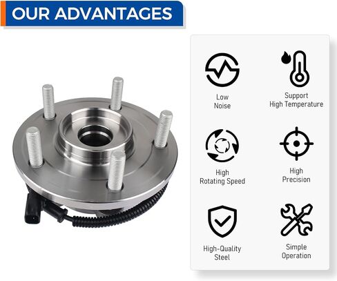 Parod 512493 زوج من 2 من محور العجلة الخلفي ومجموعة المحامل متوافقة مع 2012-2016 Chrysler Town & Country ، 2012-2020 Dodge Grand Caravan ، 2012-2015 RAM C/V ، 2012-2013 VW Routan w/ABS in Saudi Arabia