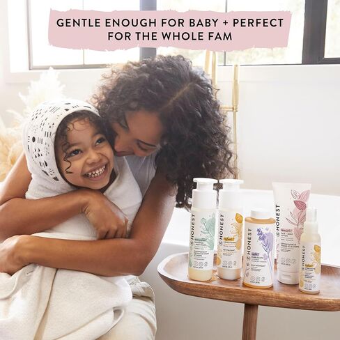 The Honest Company Lavender Calm 2-in-1 شامبو تنظيف + غسل الجسم + حزمة حمام فقاعة الرغوة | مشتقة بشكل طبيعي ، خالي من الدمعة ، hypoallergenic | 10 fl oz ، 12 fl oz in Saudi Arabia