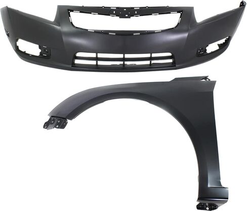 Garage-Pro Bumper Cover KIT Compatible with Chevrolet Cruze 2011-2014 For Models Without RS Package Primed Front in Saudi Arabia