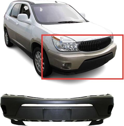 FITPARTS متوافقة مع غلاف المصد الأمامي 2002 2003 2004 2005 2006 2007 Buick Rendezvous CXL Ultra Sport 02 03 04 05 06 07. جديد ، مستعد وجاهز للطلاء. مع ثقوب الضوء الضباب. in Saudi Arabia