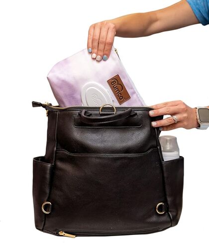 Bumco Diaper Clutch - مناديل محمولة موزع وضروريات السفر للأطفال ، حاوية مناديل قابلة لإعادة التعبئة ، محفظة كيس حفاضات in Kuwait