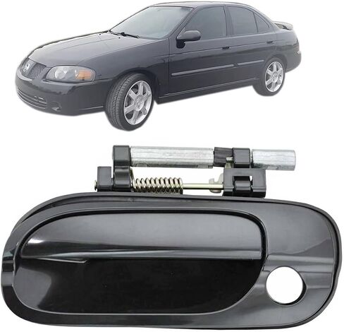 Auto Parts Avenue APA Replacement Outer Front Door Handle Black for 2000-2006 Sentra Driver Left LH Side NI1310117 in Saudi Arabia