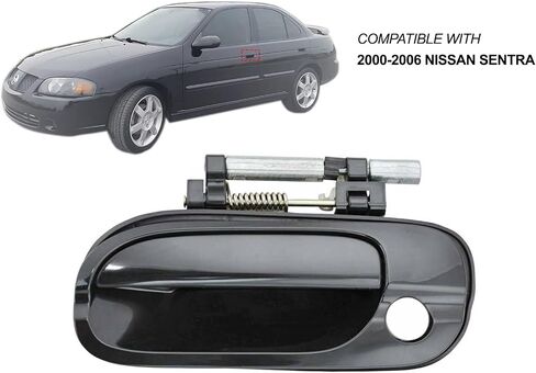 Auto Parts Avenue APA Replacement Outer Front Door Handle Black for 2000-2006 Sentra Driver Left LH Side NI1310117 in Saudi Arabia