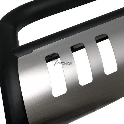 7422450913915 متوافق مع 2005-2011 دودج داكوتا / 2006-2009 Mitsubishi Raider Matte Black Classic Bar Bar Bar Bar Bar Bar Bar Bar Bare مع لوحة زرقاء مقاوم للصدأ + 36W Cree LED ضباب LED in Saudi Arabia