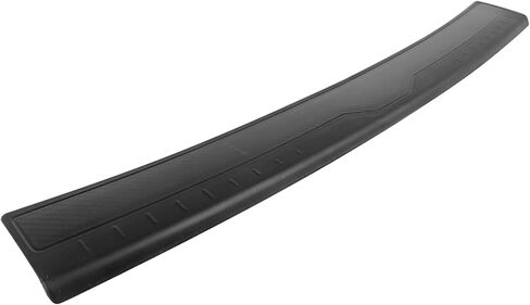 IKON MOTORSPORTS, Rear Bumper Protector Compatible with 2015-2021 Subaru WRX & WRX STI, Unpainted Black PP Polypropylene Waterproof Cargo Trunk Bumper Guard Sill Step Plate Pad Cover Trim in Saudi Arabia