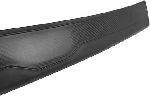 IKON MOTORSPORTS, Rear Bumper Protector Compatible with 2015-2021 Subaru WRX & WRX STI, Unpainted Black PP Polypropylene Waterproof Cargo Trunk Bumper Guard Sill Step Plate Pad Cover Trim in Saudi Arabia
