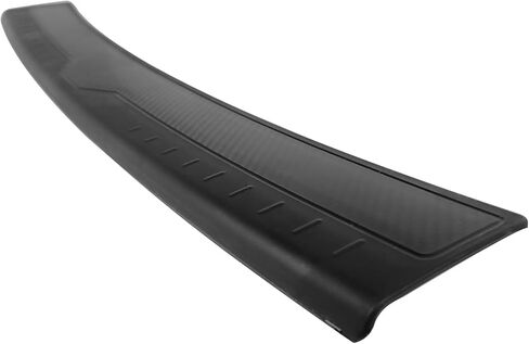 IKON MOTORSPORTS, Rear Bumper Protector Compatible with 2015-2021 Subaru WRX & WRX STI, Unpainted Black PP Polypropylene Waterproof Cargo Trunk Bumper Guard Sill Step Plate Pad Cover Trim in Saudi Arabia