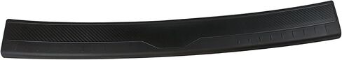 IKON MOTORSPORTS, Rear Bumper Protector Compatible with 2015-2021 Subaru WRX & WRX STI, Unpainted Black PP Polypropylene Waterproof Cargo Trunk Bumper Guard Sill Step Plate Pad Cover Trim in Saudi Arabia