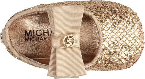 MICHAEL KORS Girls Baby Day Crib Shoe, White, 2 Infant in Kuwait