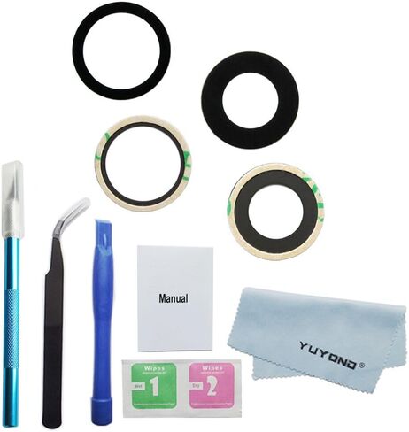 3pcs OEM Original Rear Camea Glass Lens Replacement for iPhone 11 and iPhone 11 Pro and iPhone 11 Pro Max with Adhesive Preinstalled and Repair Tools in Saudi Arabia