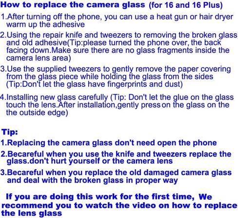 3pcs OEM Original Rear Camea Glass Lens Replacement for iPhone 11 and iPhone 11 Pro and iPhone 11 Pro Max with Adhesive Preinstalled and Repair Tools in Saudi Arabia