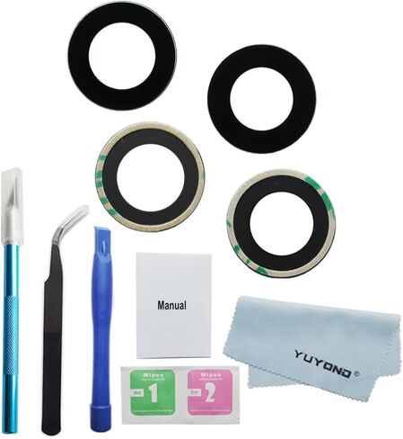 3pcs OEM Original Rear Camea Glass Lens Replacement for iPhone 11 and iPhone 11 Pro and iPhone 11 Pro Max with Adhesive Preinstalled and Repair Tools in Saudi Arabia
