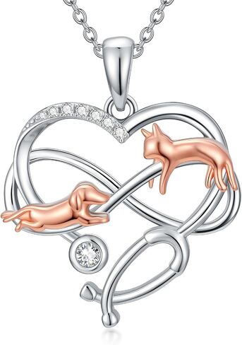 Capybara/Squirrel/Chihuahua Necklace Sterling Silver Chihuahua Squirrel Jewelry Capybara Gifts for Women in Kuwait