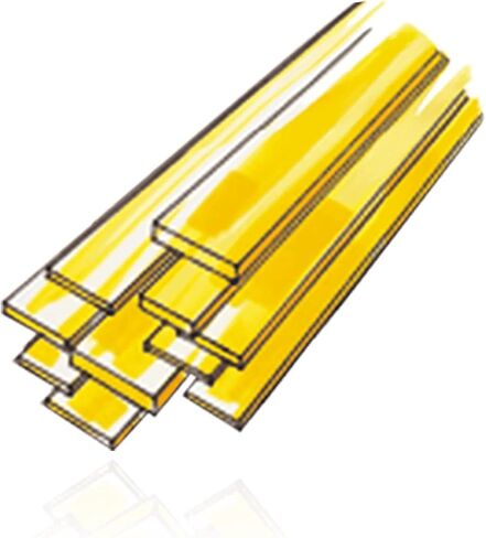Iti NYC GOLD 10K GOLD (417) سلك مسطح صلب - .080 × .040 بوصة (2.0 × 1.0 مم) in Saudi Arabia