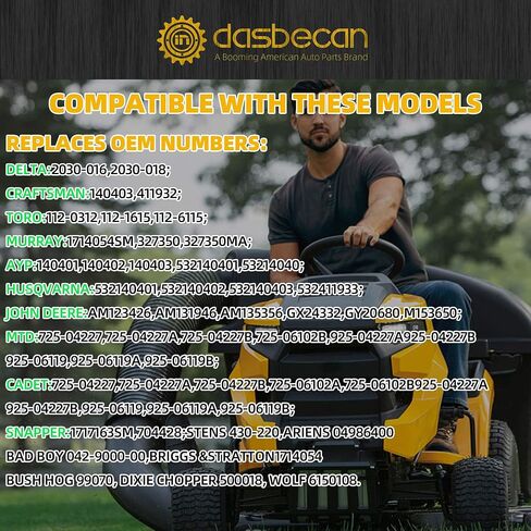 Dasbecan 925-06119c Ignition Module Switch Compatible with Cub Cadet MTD Craftsman Delta John Deere Toro AYP Murray Husqvarna Snapper Replace# 725-04227 725-06119 in Saudi Arabia