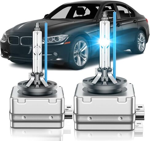 Fit for BMW 2007-2016 320i 328i 335i Xdrive GT E90 E92 E93 2014-2016 428i 435i 2017-2019 430i 440i D1S HID Xenon Headlight Bulbs, 750li 760li High Low Beam Bulb, 8000K White Blue, Pack of 2 in Kuwait