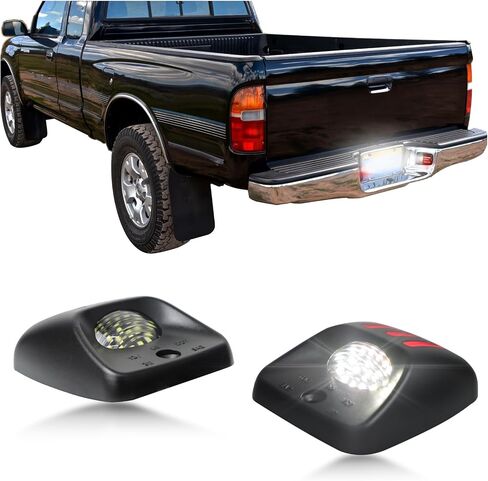 LED License Plate Light Kit for Toyota Tacoma 2005-2015 & Tundra 2000-2013 - Super Bright White Rear Bumper Tag Lamp Assembly | Direct Fit Replacement (2-Pack) - Plug & Play Installation in Saudi Arabia