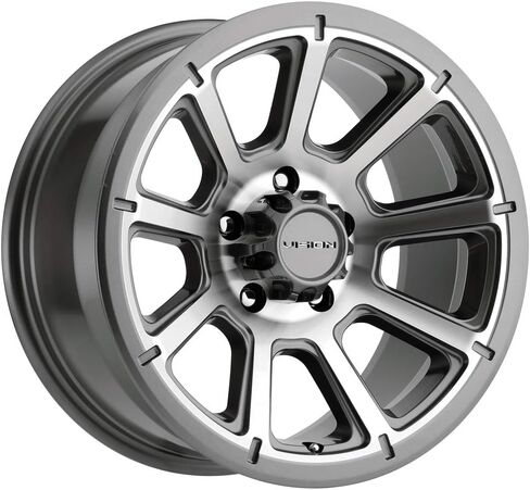 Vision 353 Turbine Trailer 15x6 5x4.5 " +0mm Gunmetal Wheel Rim 15" بوصة in Saudi Arabia