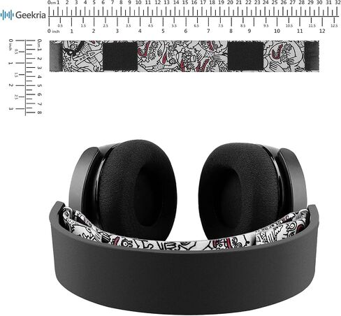 Geekria Flex Fabric Headband Pad Compatible with SteelSeries Arctis 5 & Arctis 3 All-Platform Gaming, Headphones Replacement Band, Headset Head Top Cushion Cover Repair Part (Black) in Saudi Arabia